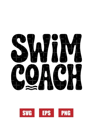 Swim Coach Svg