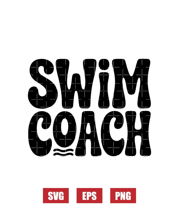 Swim Coach Svg