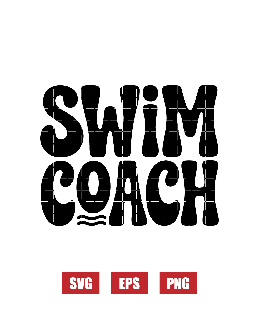 Swim Coach Svg