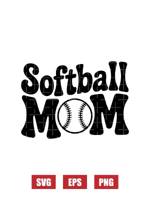 Softball Mom Svg