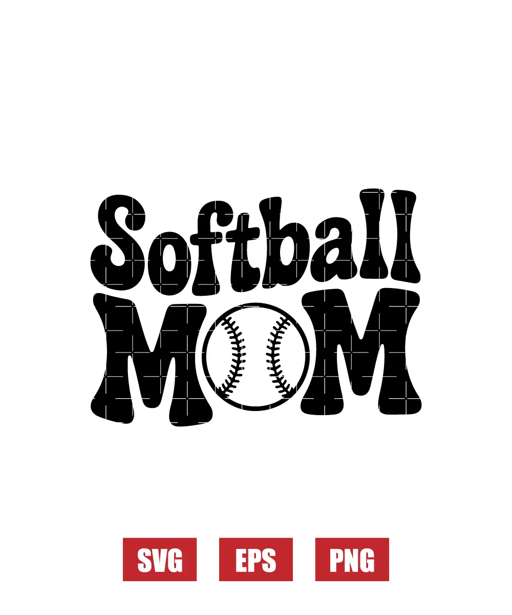Softball Mom Svg