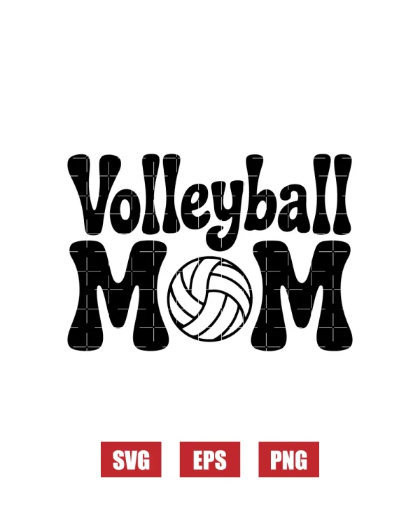 Volleyball Mom Svg