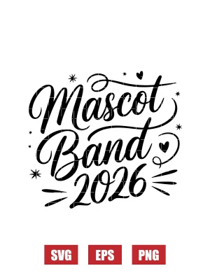 Mascot Band 2026 Svg