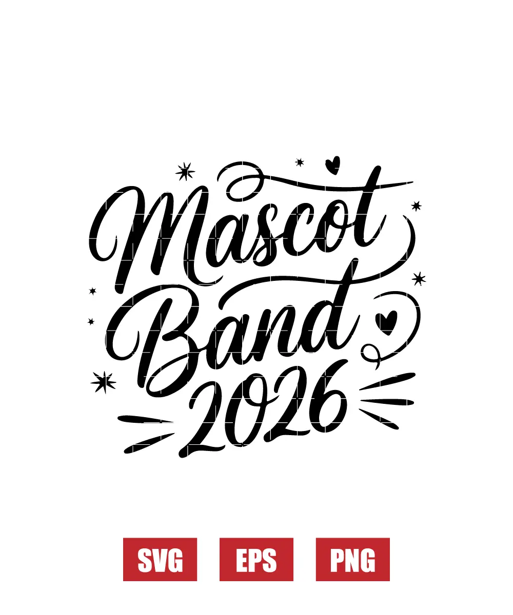 Mascot Band 2026 Svg