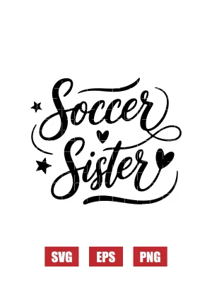 Soccer Sister Svg