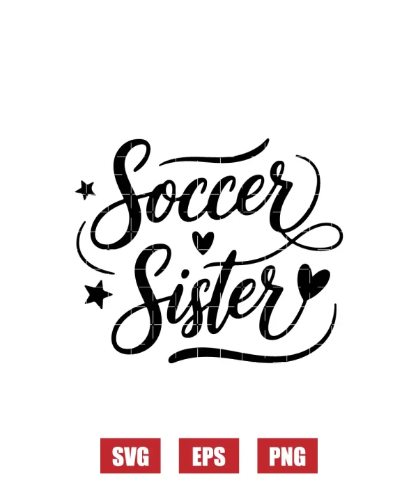 Soccer Sister Svg