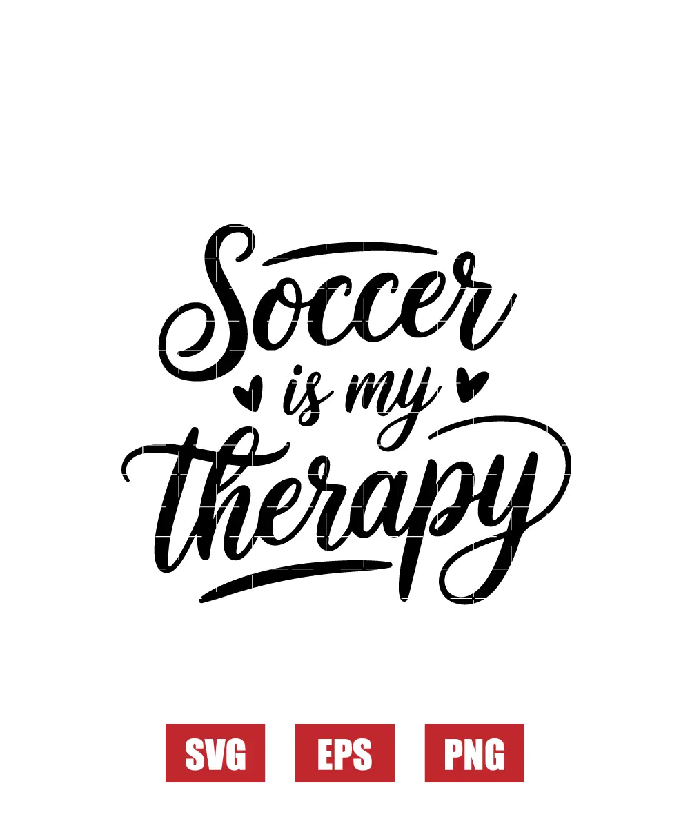 Soccer Is My Therapy Svg