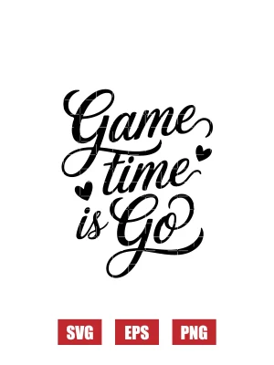 Game Time Is Go Svg
