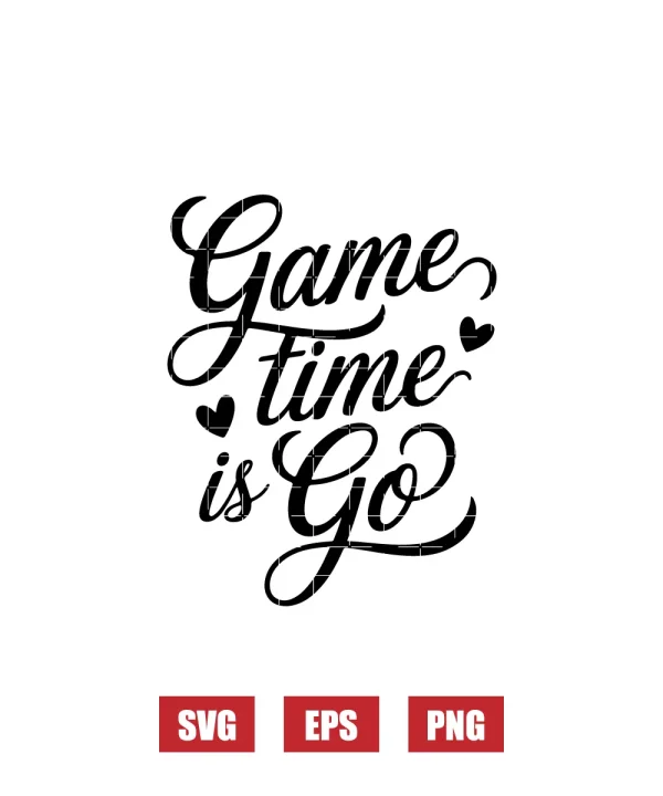 Game Time Is Go Svg