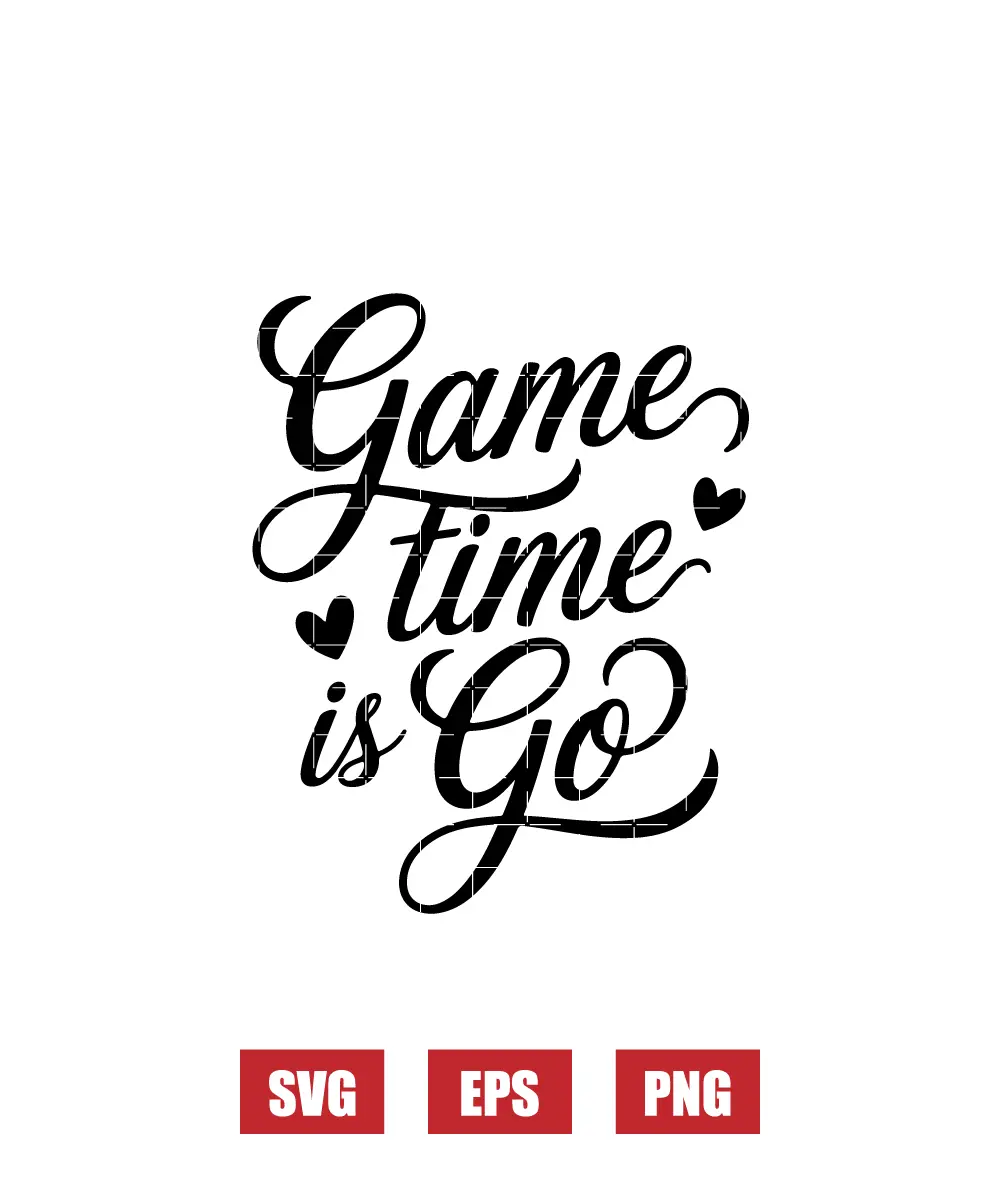 Game Time Is Go Svg