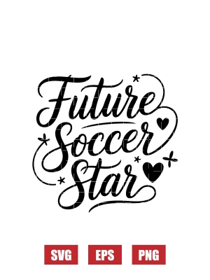 Future Soccer Star Svg
