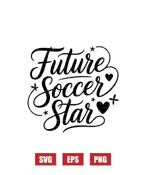 Future Soccer Star Svg