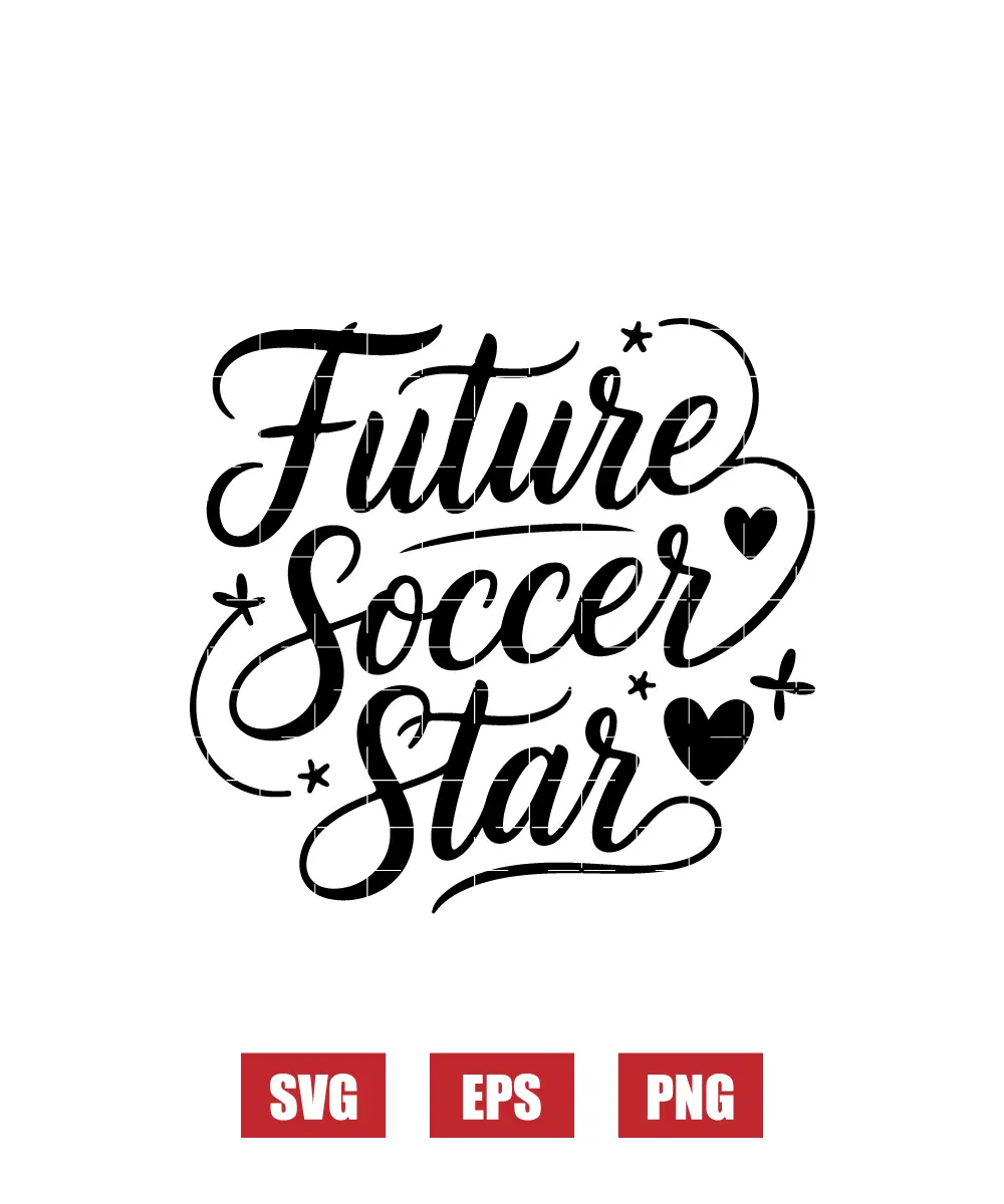 Future Soccer Star Svg