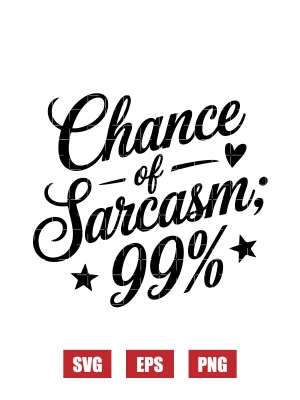 Chance Of Sarcasm: 99% Svg