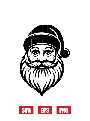 Vintage Santa Svg