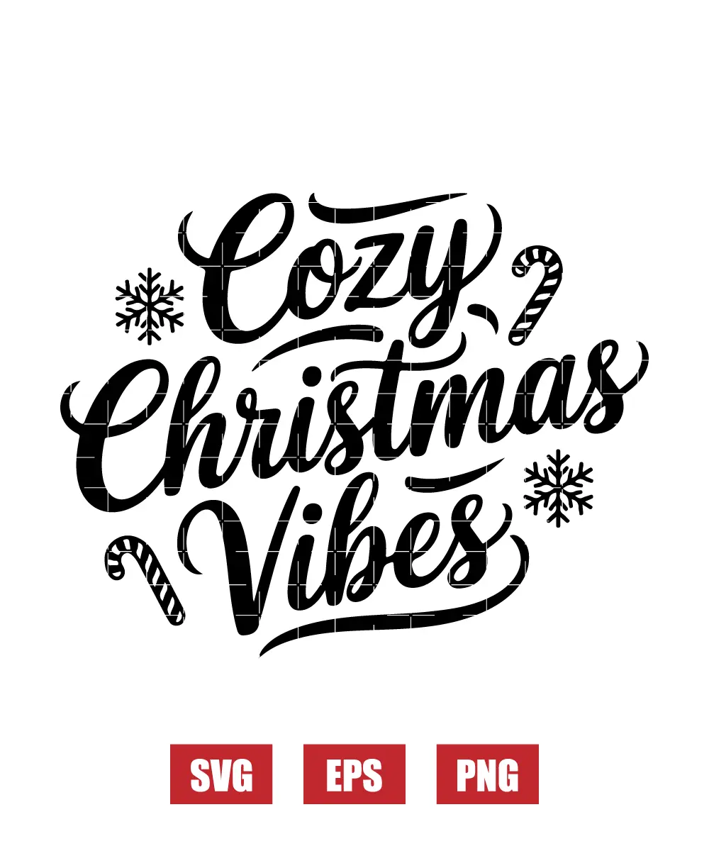 Cozy Christmas Vibes Svg