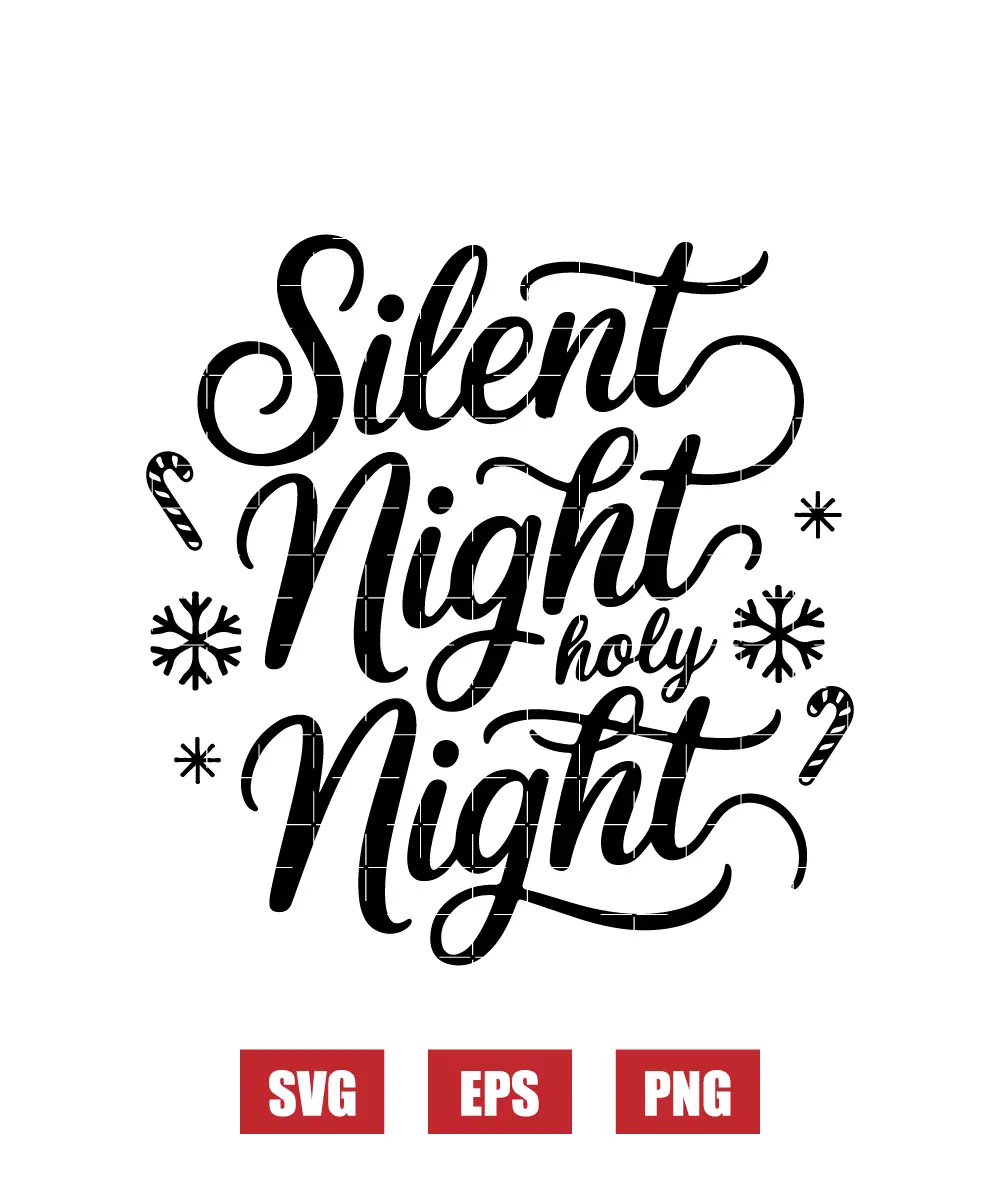 Silent Night, Holy Night Svg