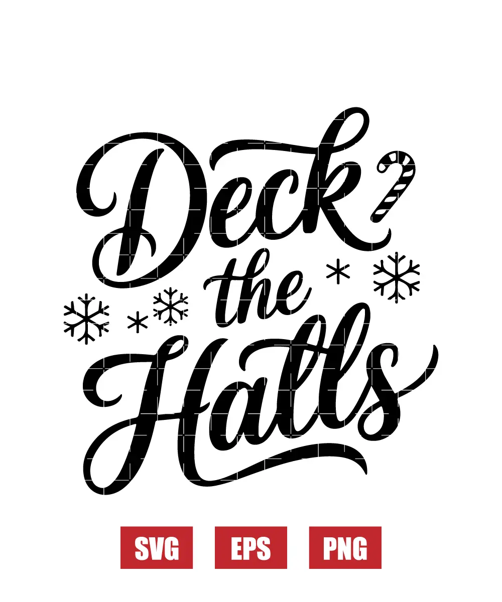Deck The Halls Svg