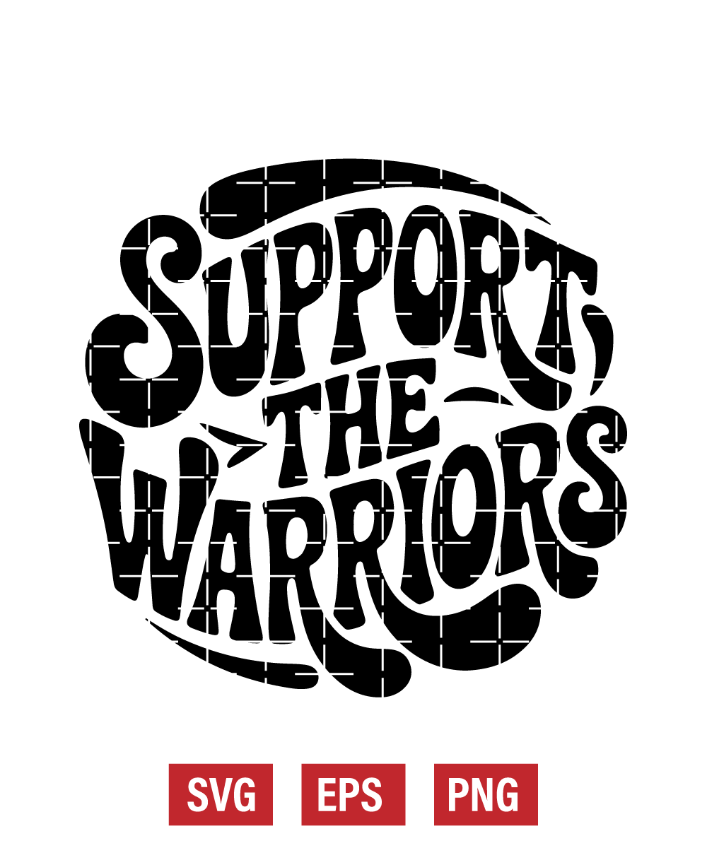 Support The Warriors Svg