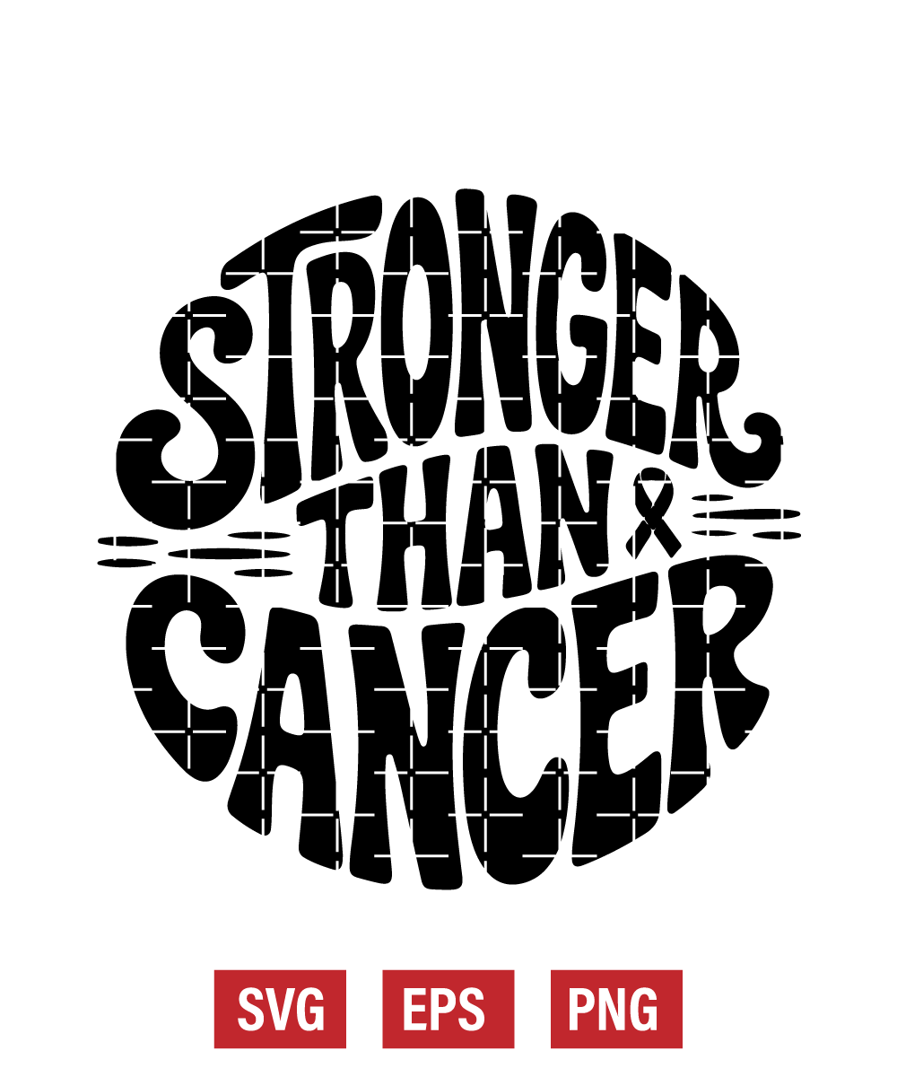 Stronger Than Cancer Svg