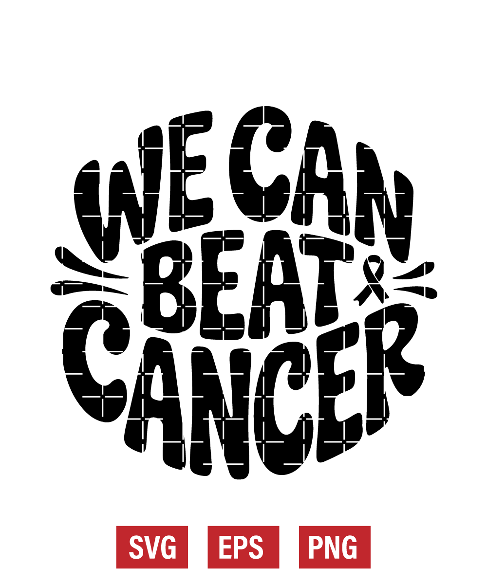 We Can Beat Cancer Svg