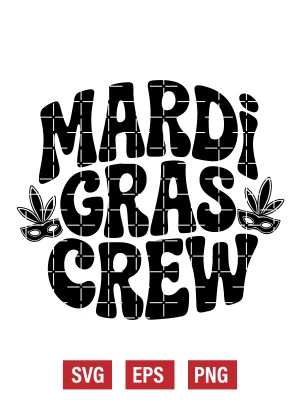 Mardi Gras Crew Svg