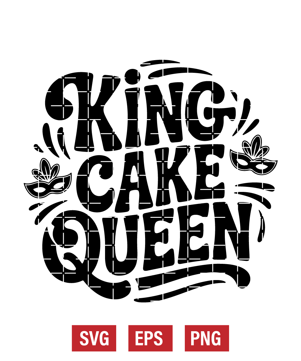 King Cake Queen Svg