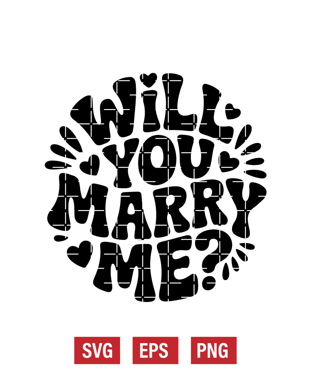 Will You Marry Me Svg