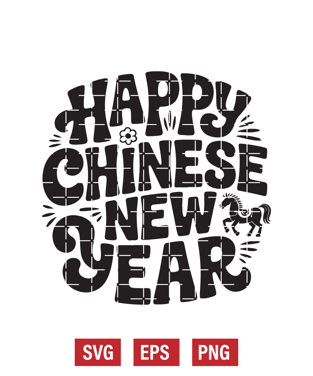 Happy Chinese New Year Svg