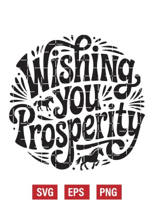 Wishing You Prosperity Svg