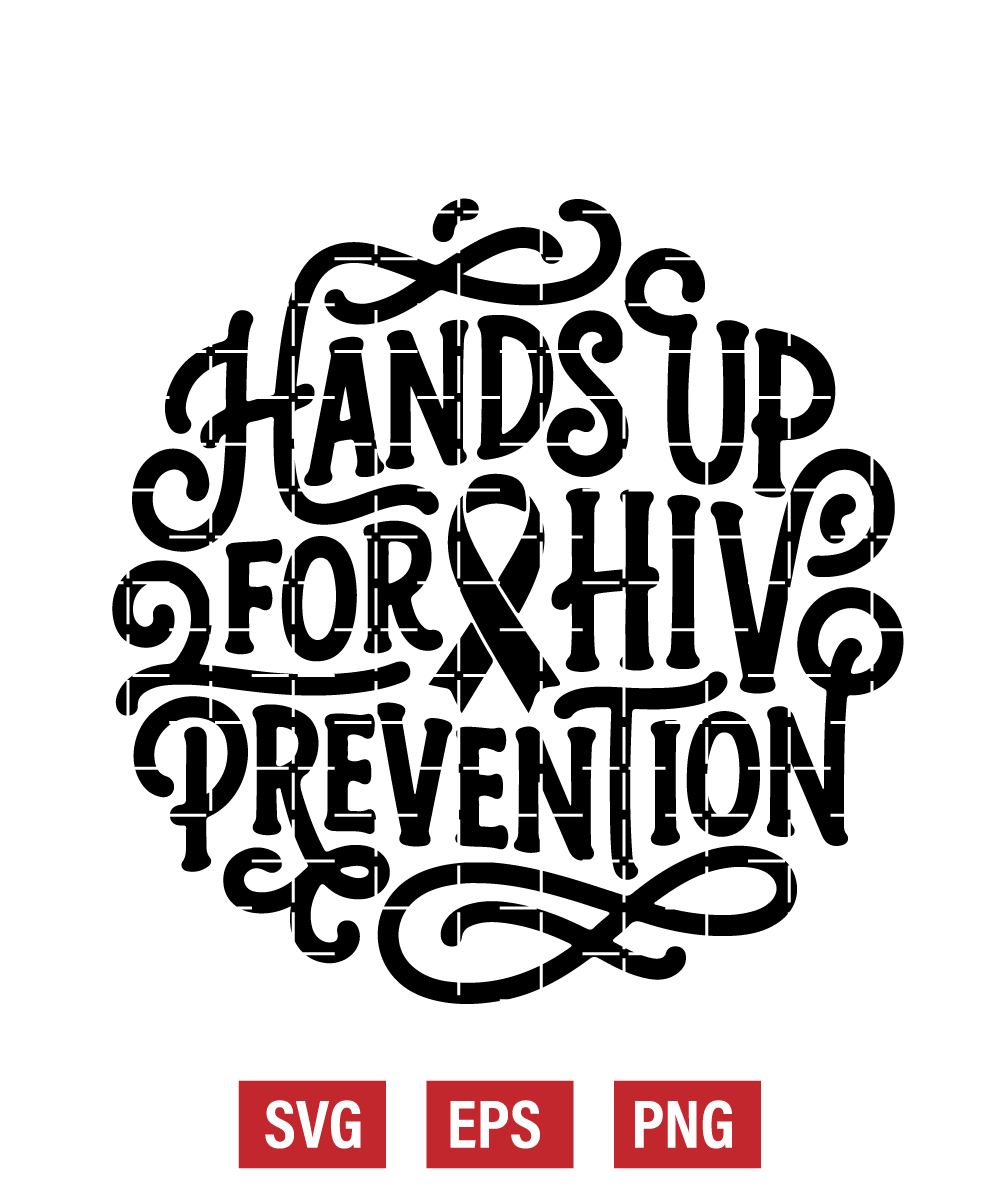 Hands Up For HIV Prevention Svg