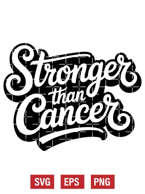 Stronger Than Cancer Svg