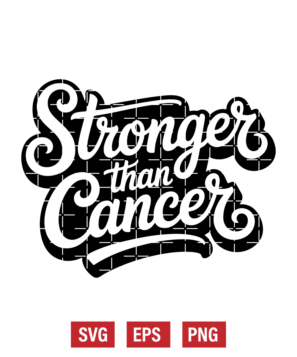 Stronger Than Cancer Svg