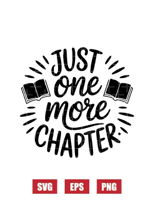 Just One More Chapter Svg