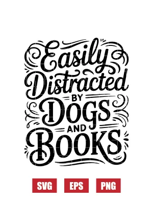 Easily Distracted by Rabbits Svg